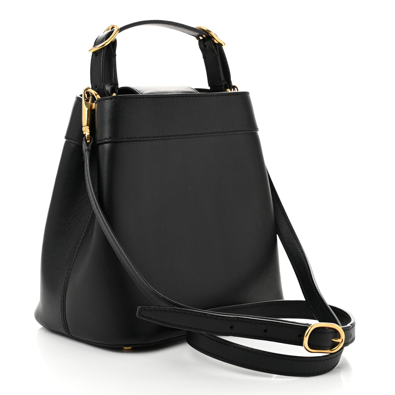 Valentino Garavani Smooth Calfskin Supervee Top Handle Bag Black 3 of 9