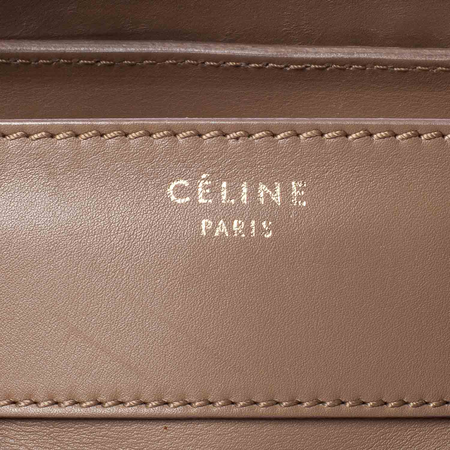 Celine Smooth Calfskin Mini Luggage Camel 6 of 9