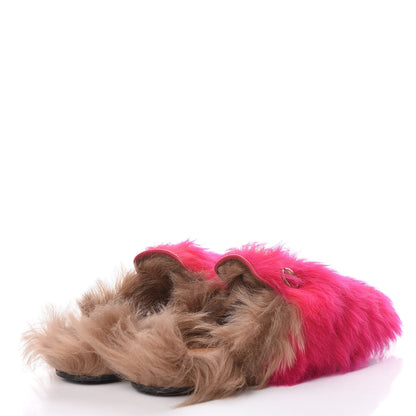 Gucci Merino Wool Womens Princetown Slippers 38 Raspberry Lipstick Natural 4 of 8