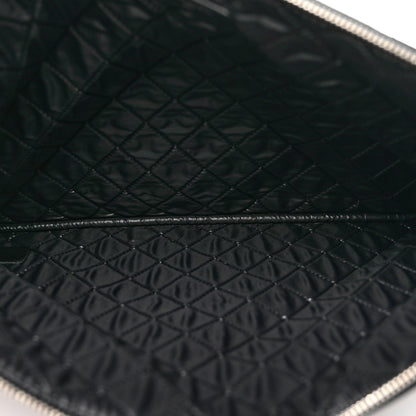 Chanel Lambskin Quilted Large Cosmetic Case Black 5 of 7