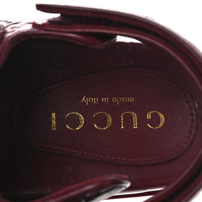 Gucci Guccissima GG Embossed Womens Sandals 38 Rosso Ancora 9 of 11