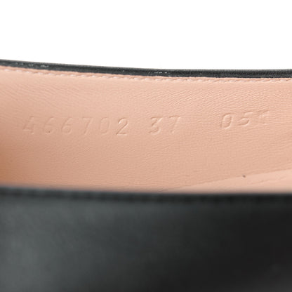 Gucci Calfskin Horsebit Loafers 37 Black 9 of 10