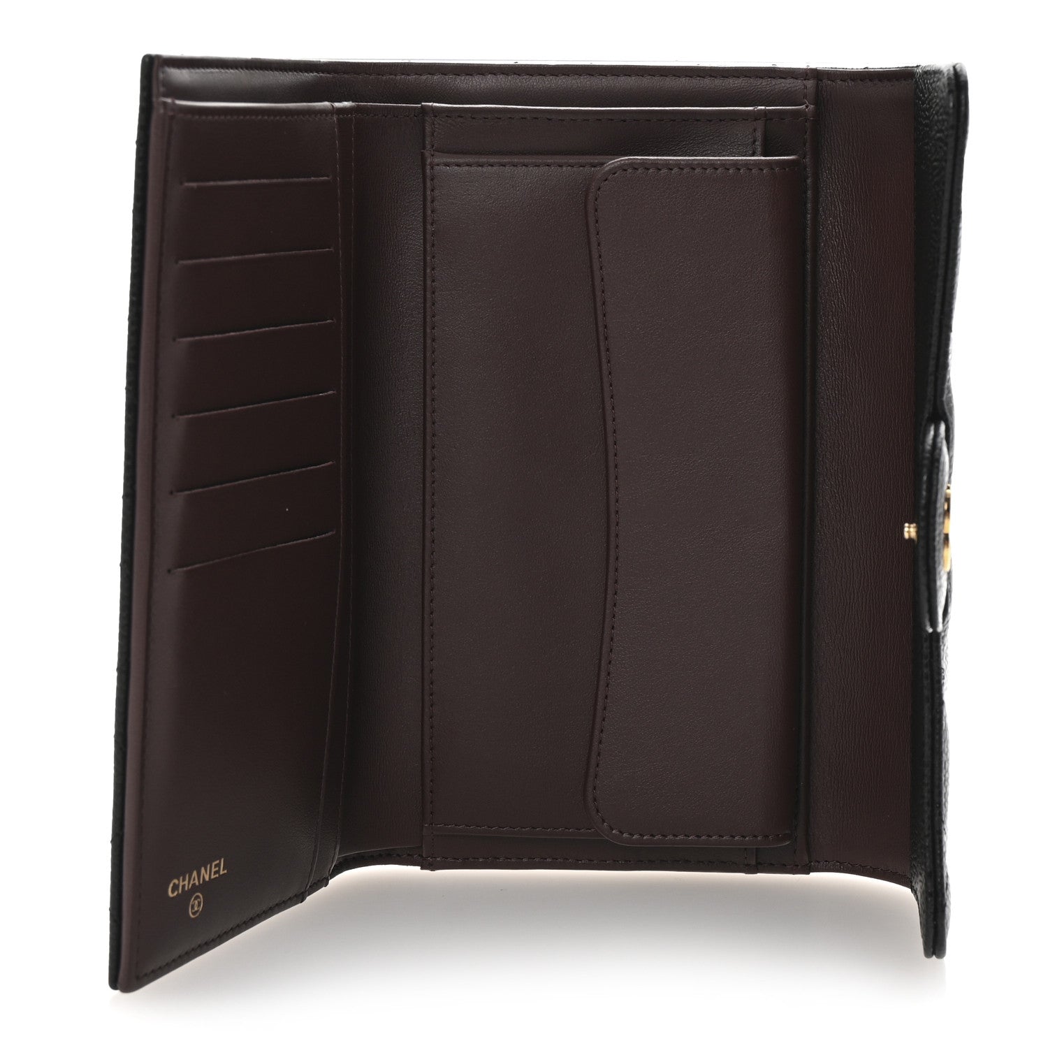 Chanel Caviar Quilted Large Flap Wallet Black 5 of 9