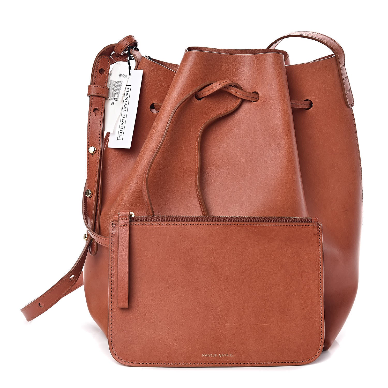 Mansur Gavriel Calfskin Bucket Bag Brandy 1 of 12