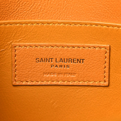 Saint Laurent Smooth Calfskin Manhattan Baguette Cheddar 5 of 9