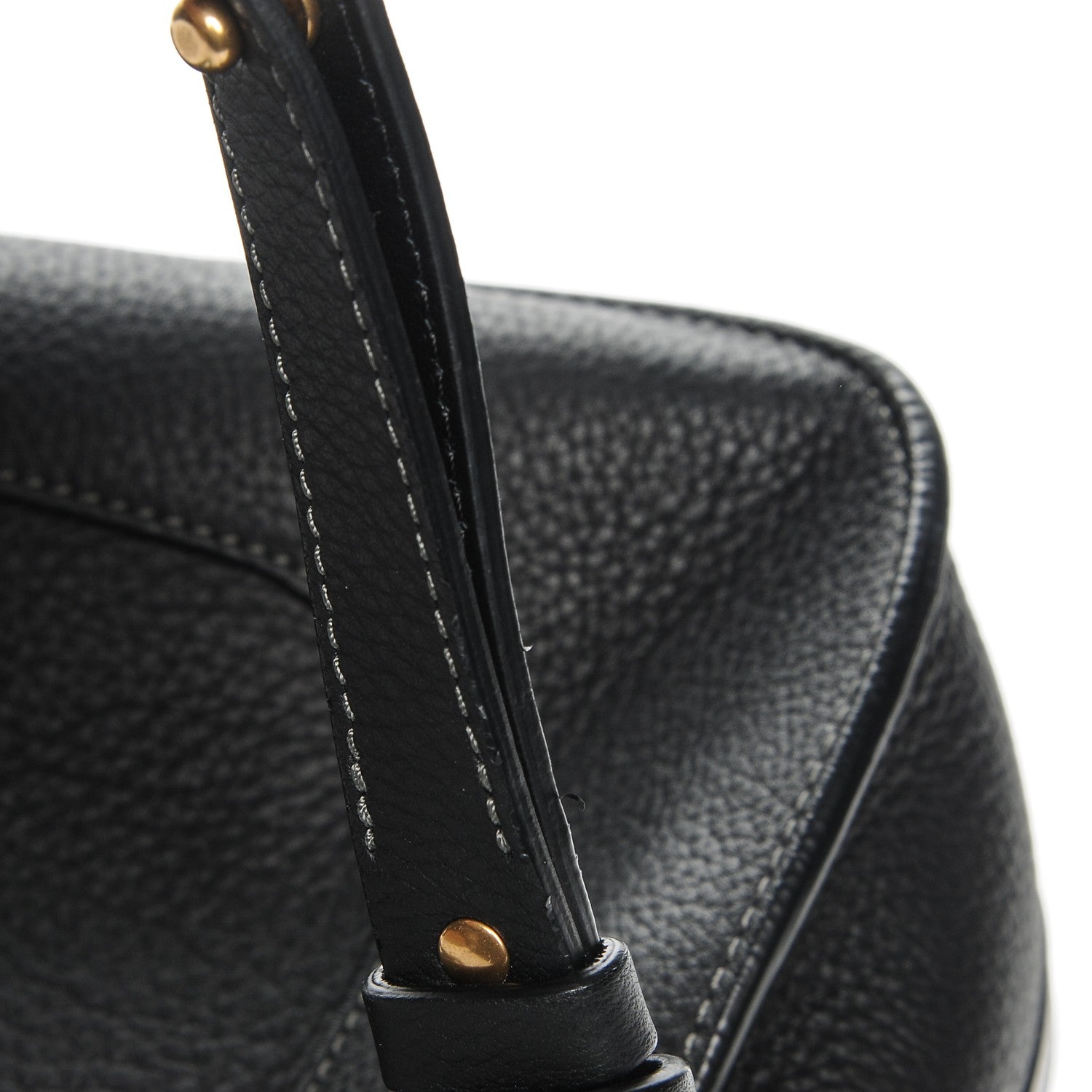 Chloe Grained Calfskin Hayley Double Carry Satchel Black 7 of 7