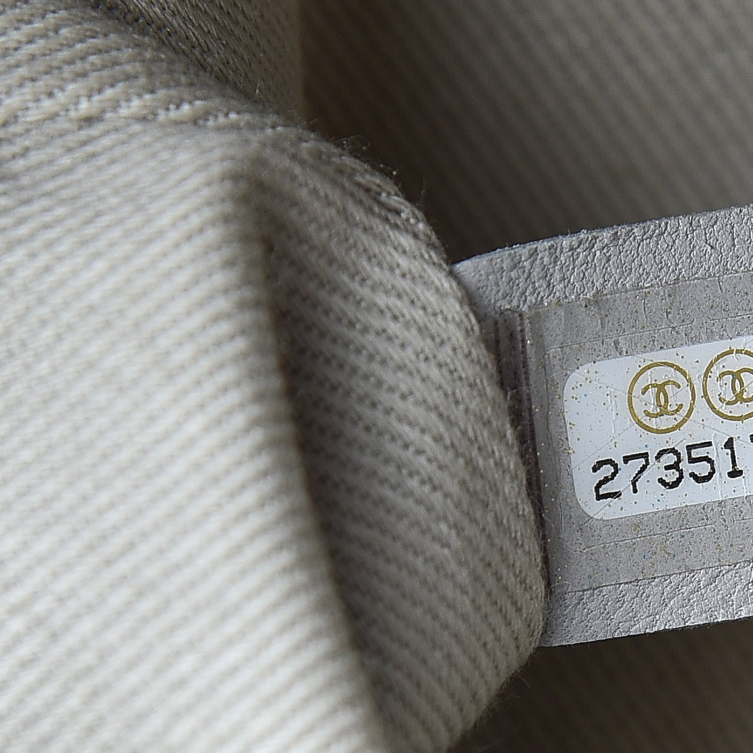 Chanel Grained Calfskin Stitched Flap Grey 6 of 16