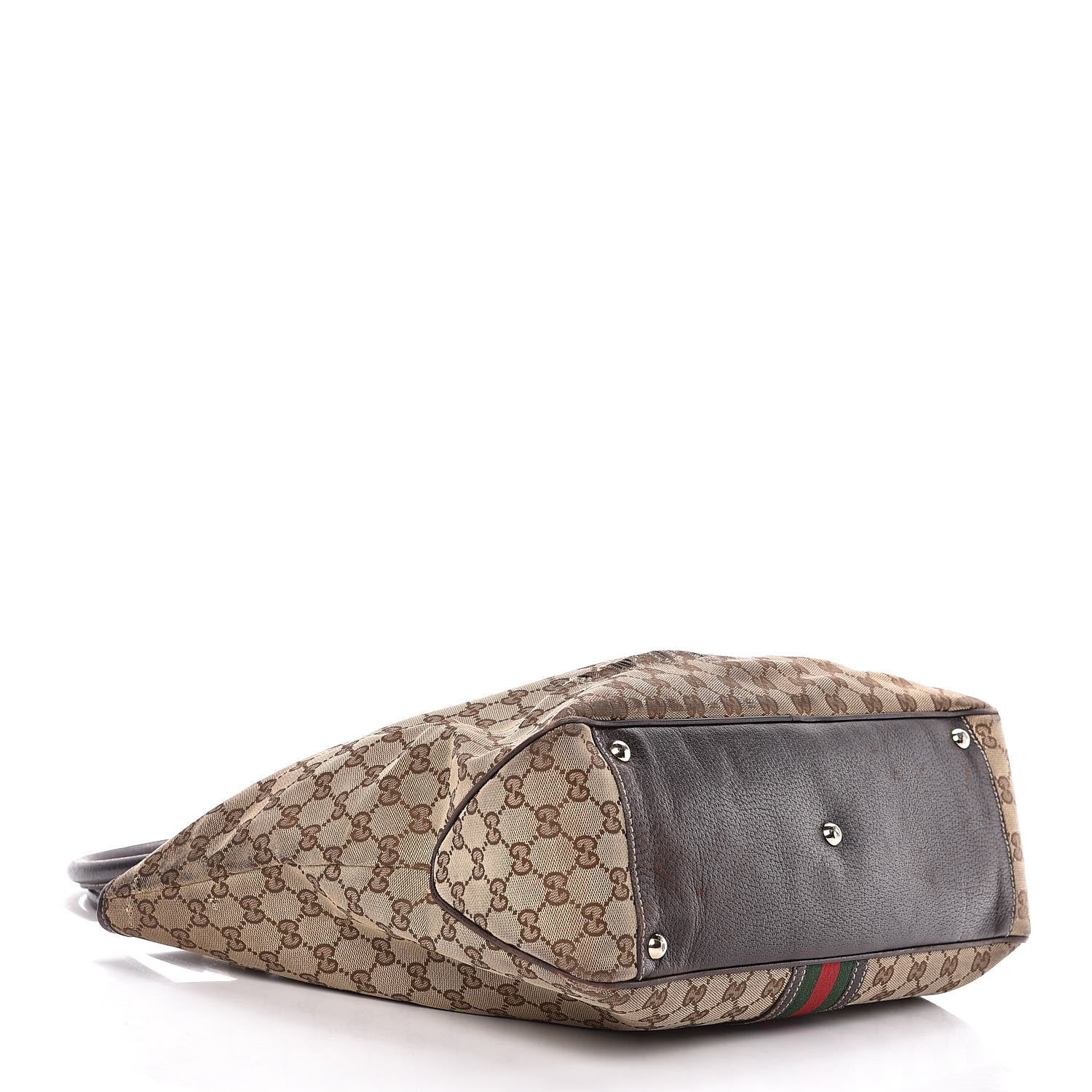 Gucci Monogram Web Tote Brown 4 of 27