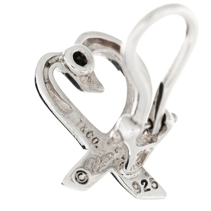 Tiffany Sterling Silver Paloma Picasso Loving Heart Clip On Earrings 4 of 4