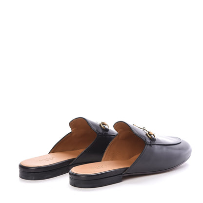 Gucci Calfskin Womens Princetown Slippers 38.5 Black 4 of 8