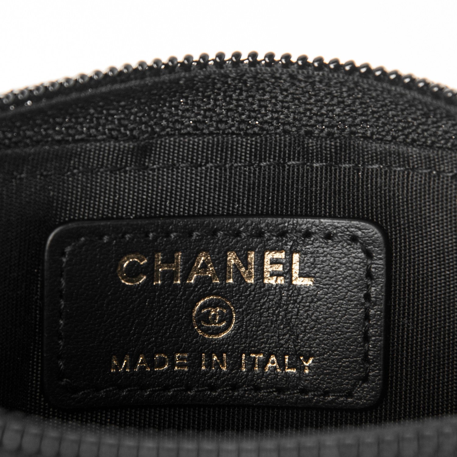 Chanel Caviar Quilted Boy Zip Around Coin Purse Wallet Black 6 of 7