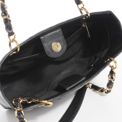 Chanel Caviar Quilted Petit Shopping Tote PST Black 5 of 7