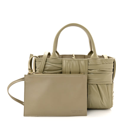 Bottega Veneta Foulard Intrecciato Pleated Arco Tote Travertine 3 of 10