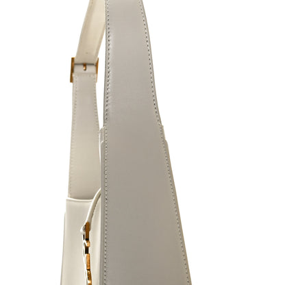 Saint Laurent Smooth Calfskin Le 5 A 7 Hobo Blanc Vintage 12 of 12