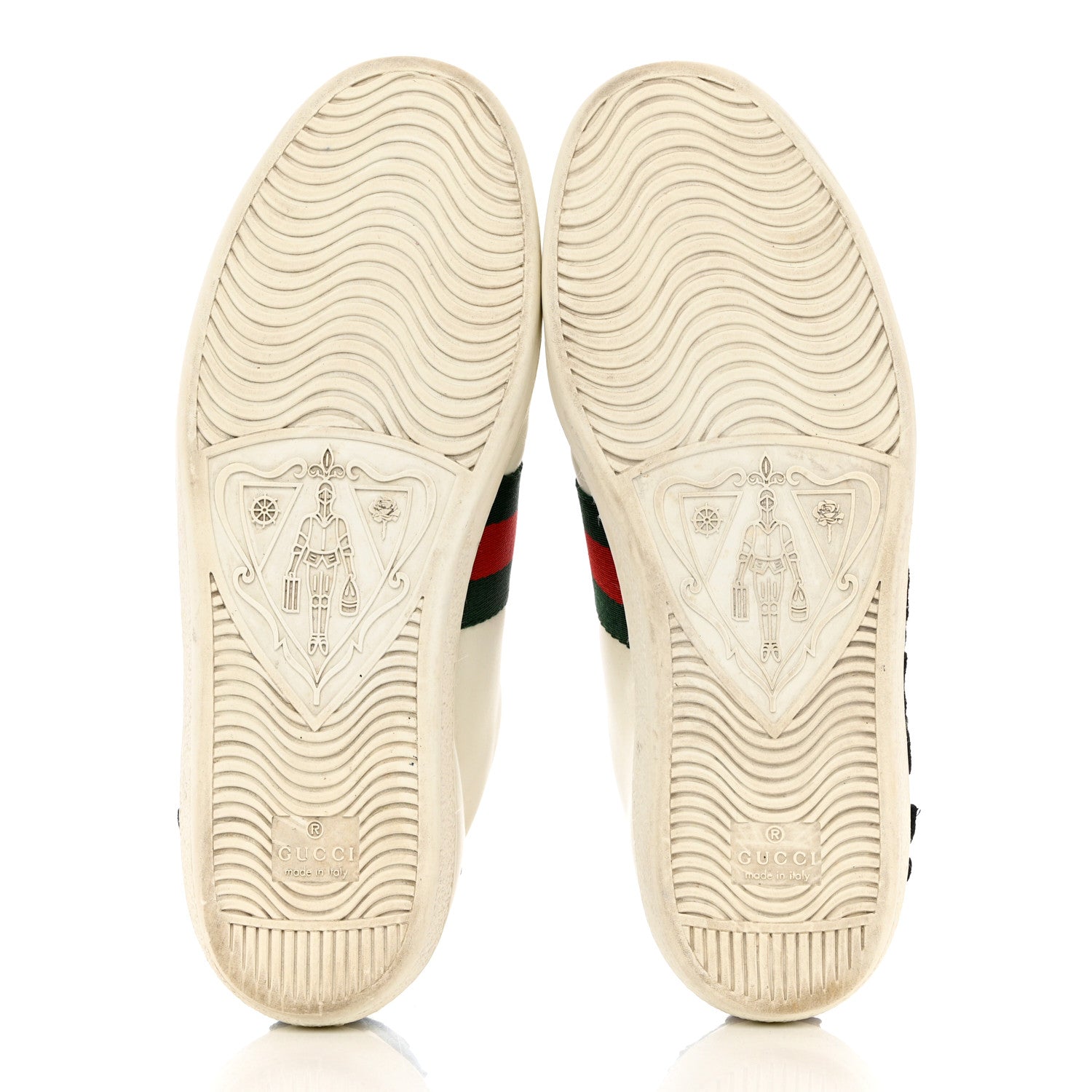 Gucci Calfskin Web Floral Embroidered Womens Ace Sneakers 36.5 White 5 of 11