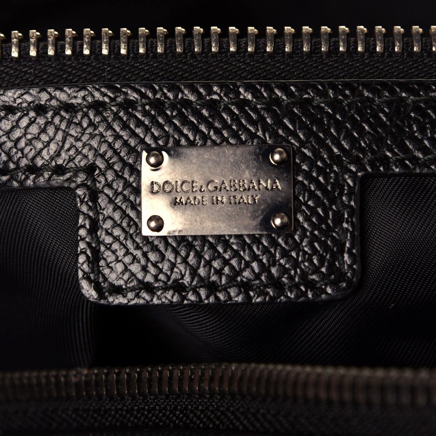 Nylon Leopard Print Duffle Bag Dark Green