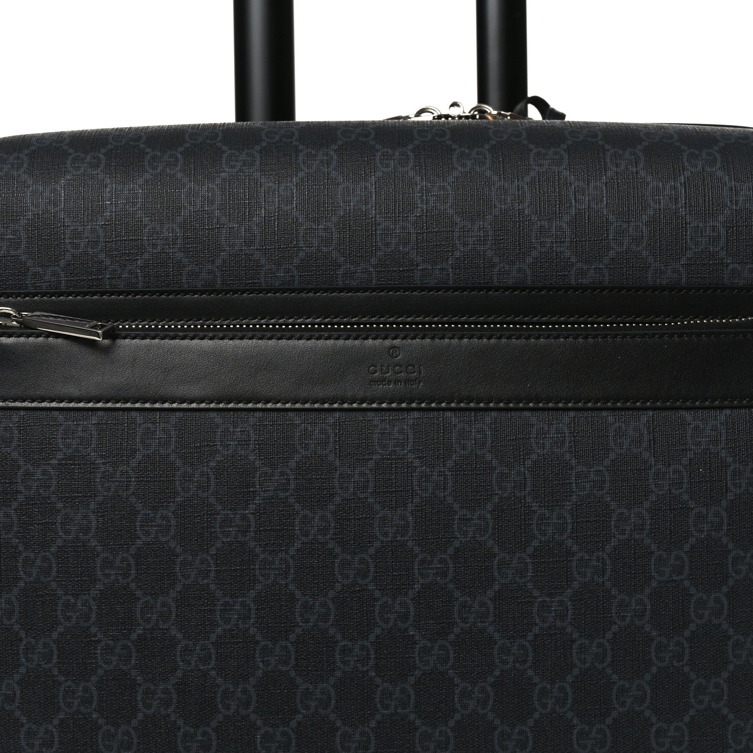 Gucci GG Supreme Monogram Calfskin Small Carry On Trolley Black 8 of 10