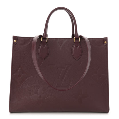 Louis Vuitton Empreinte Monogram Giant Onthego MM Wine 1 of 13