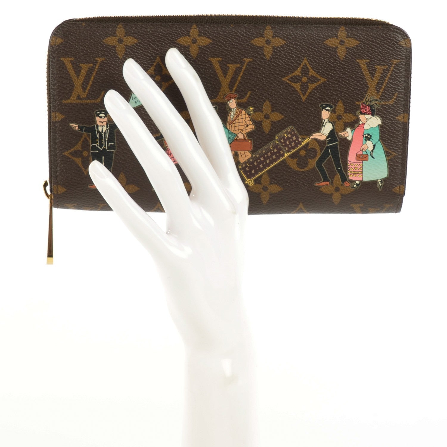 Louis Vuitton Monogram Illustre Zippy Wallet Rose 2 of 8