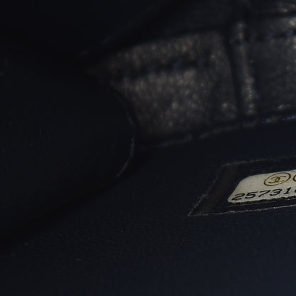 Chanel Caviar Quilted Medium CC Filigree Vanity Case Navy 7 of 11