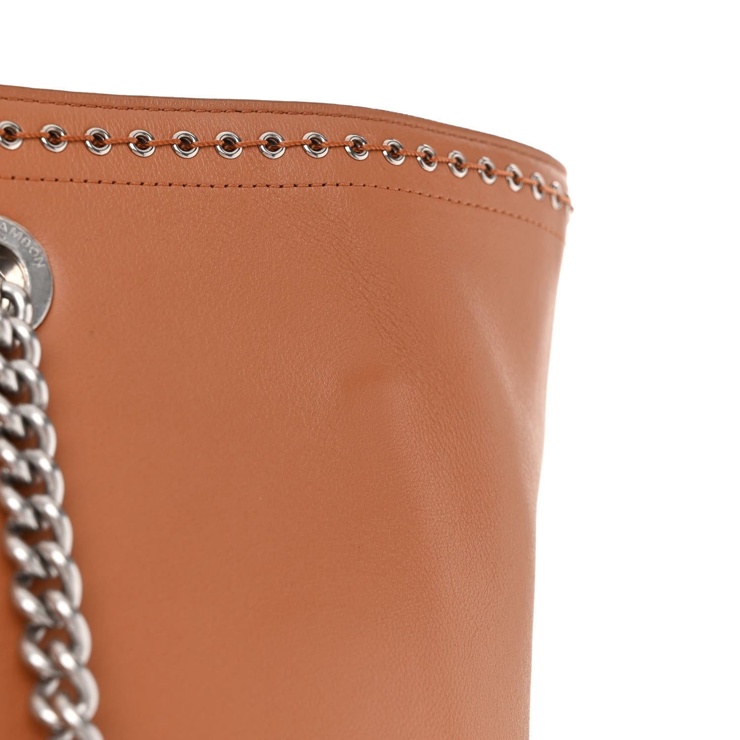 Chanel Calfskin Large Coco Eyelets Shopping Tote Camel 7 of 11