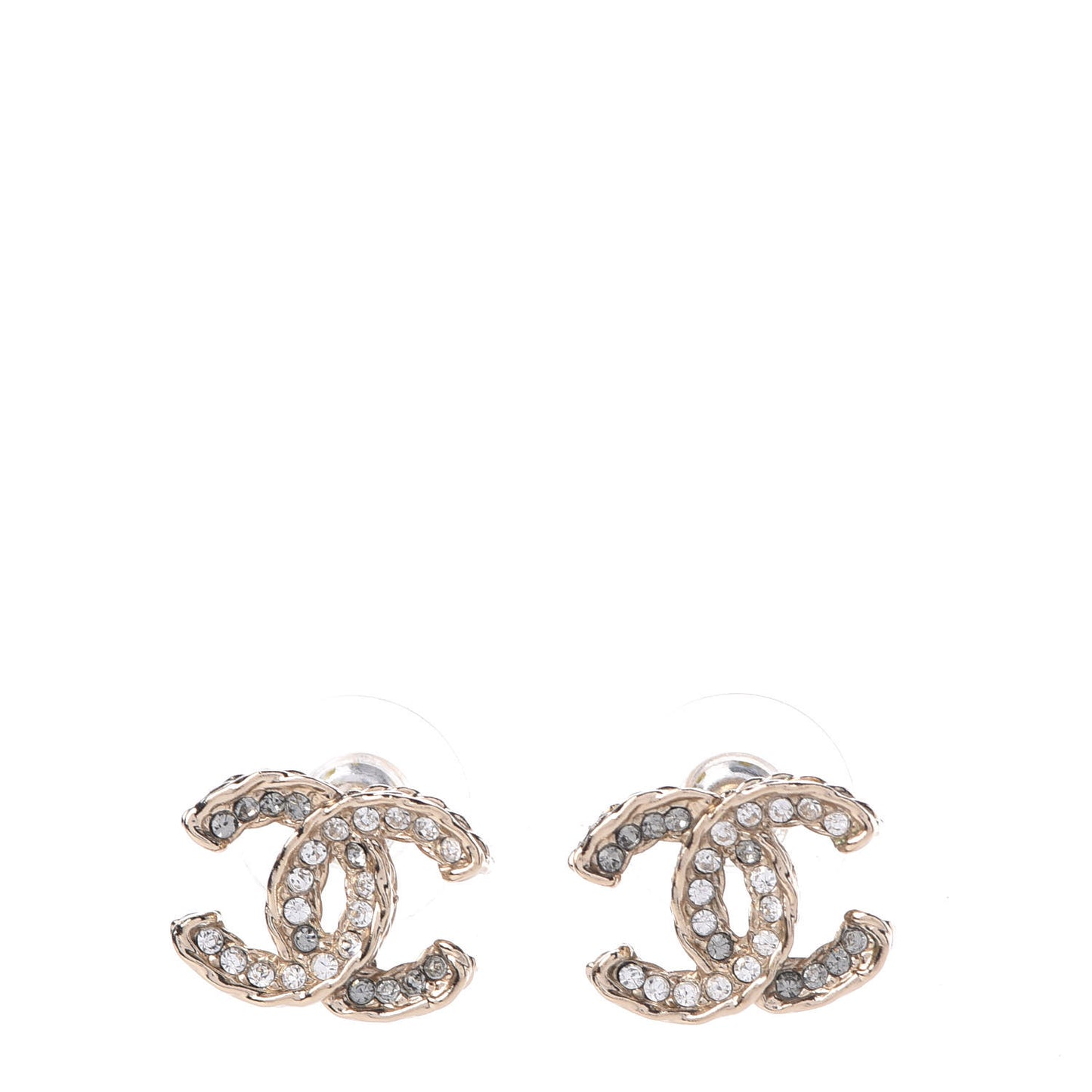 Crystal CC Earrings Gold