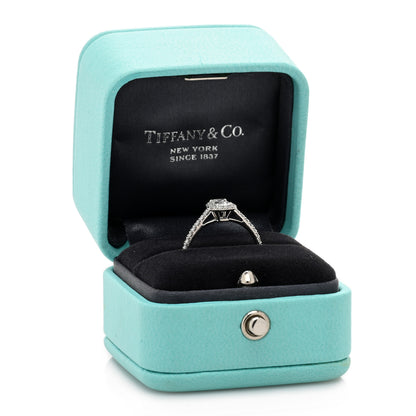 Tiffany Platinum Diamond .46ct Soleste Emerald Cut Engagement Ring 49 5 5 of 5