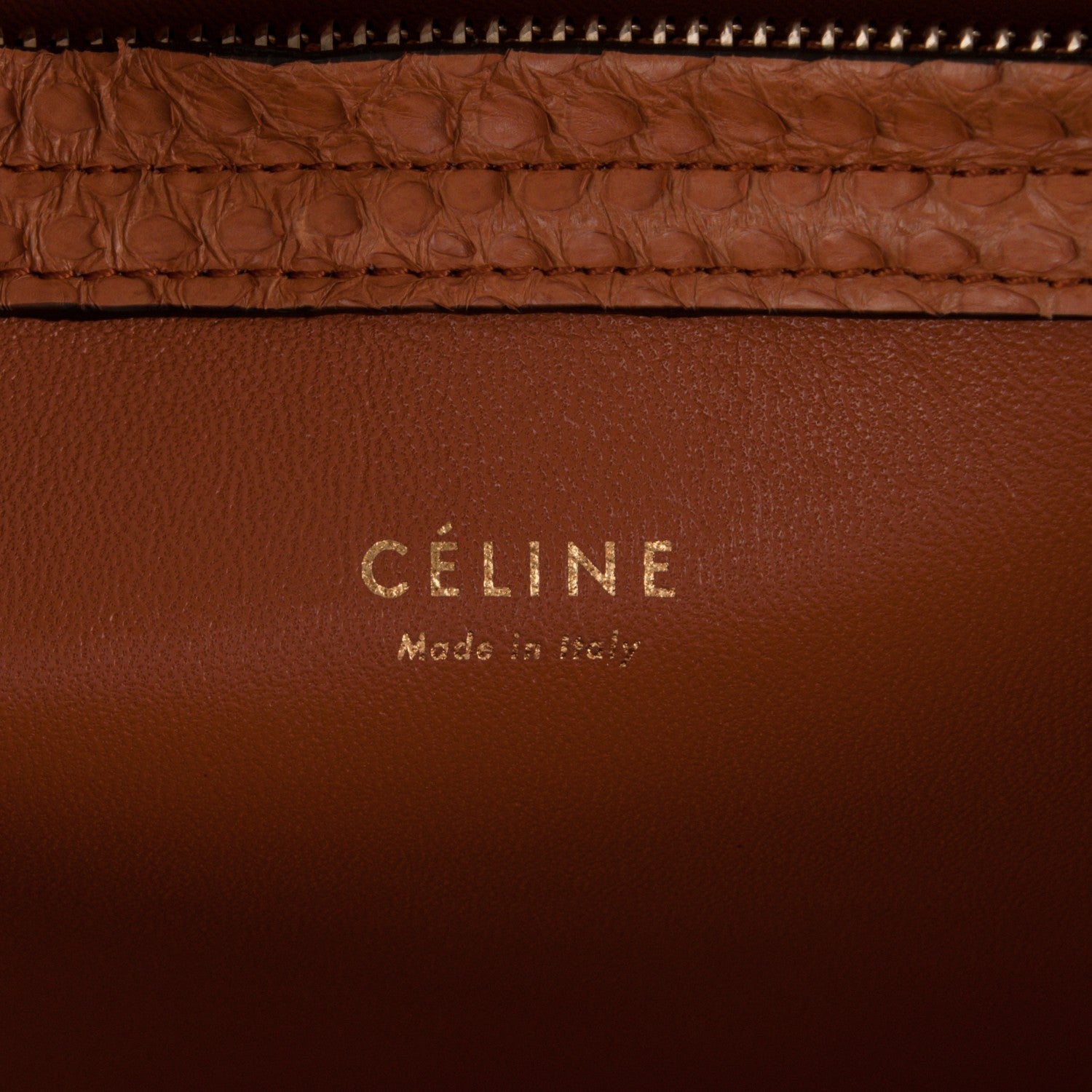 Celine Python Medium Phantom Luggage Light Copper 5 of 8