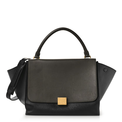 Celine Smooth Calfskin Medium Tri-Color Trapeze Anthracite 1 of 10