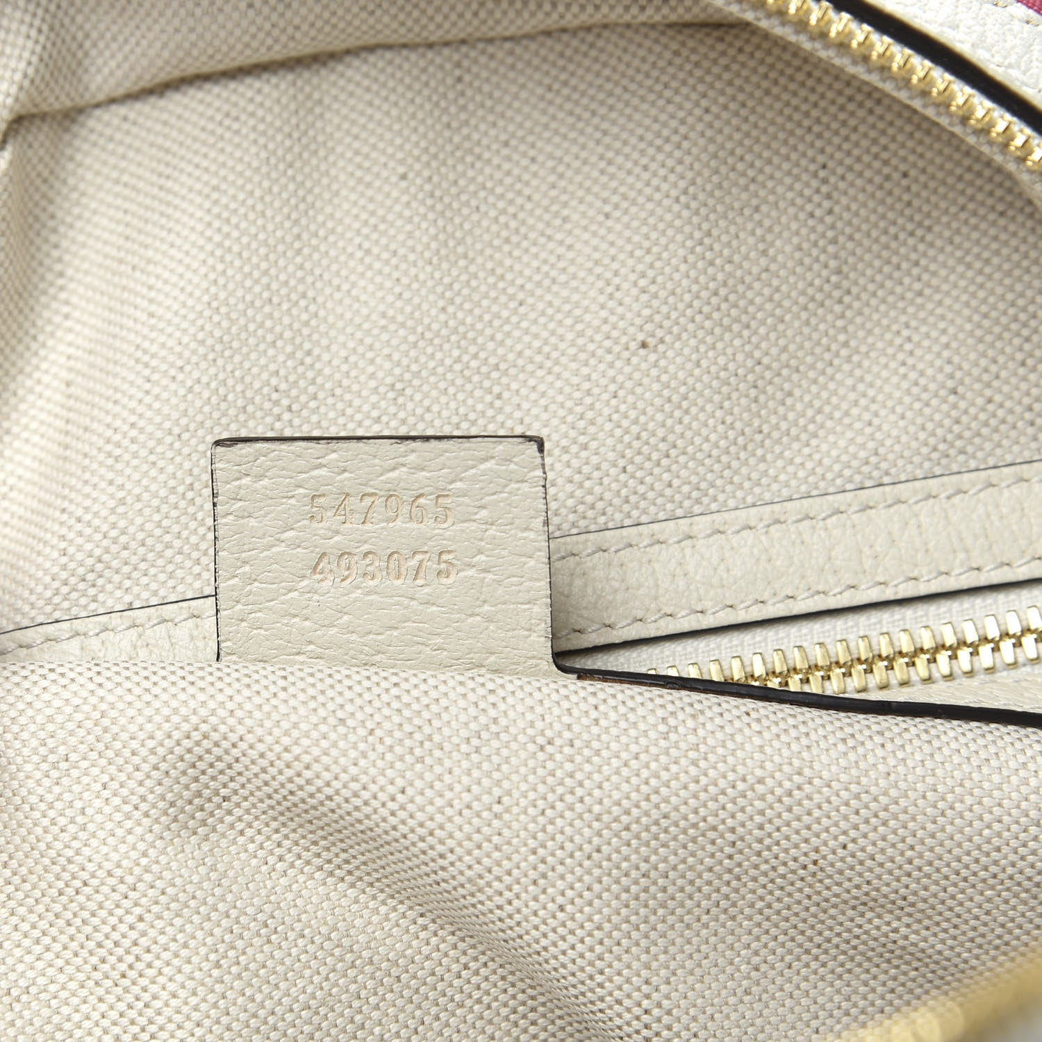 Gucci GG Supreme Monogram Flora Web Small Ophidia Day Backpack White 6 of 8