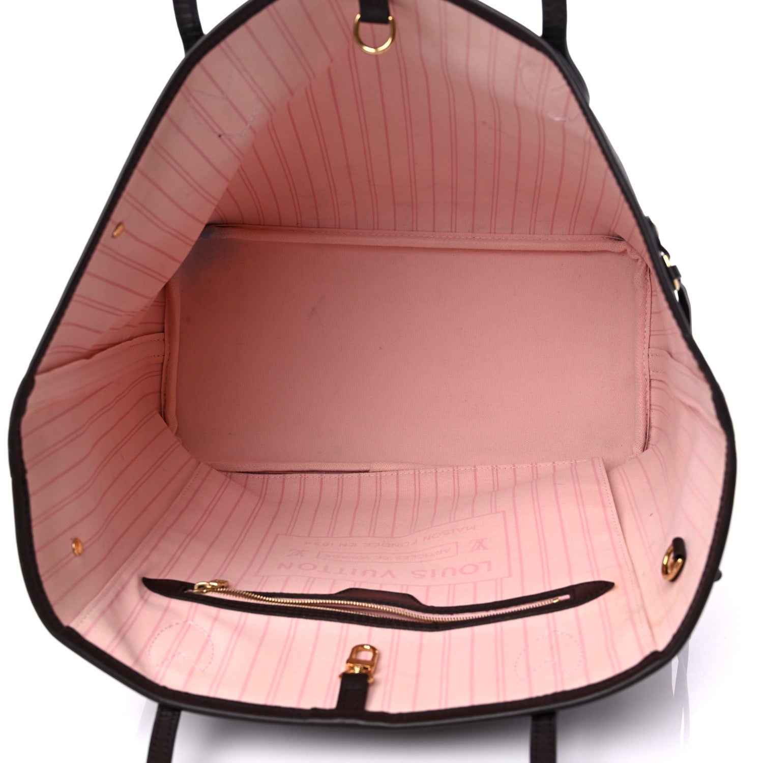 Louis Vuitton Damier Ebene Neo Neverfull MM Rose Ballerine 5 of 15