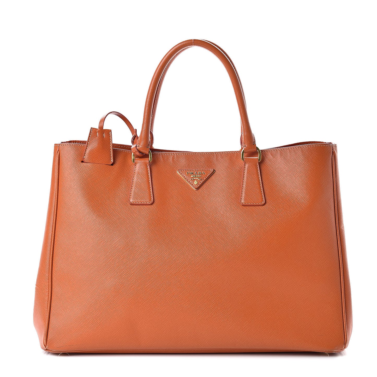 Saffiano Lux Large Tote Papaya