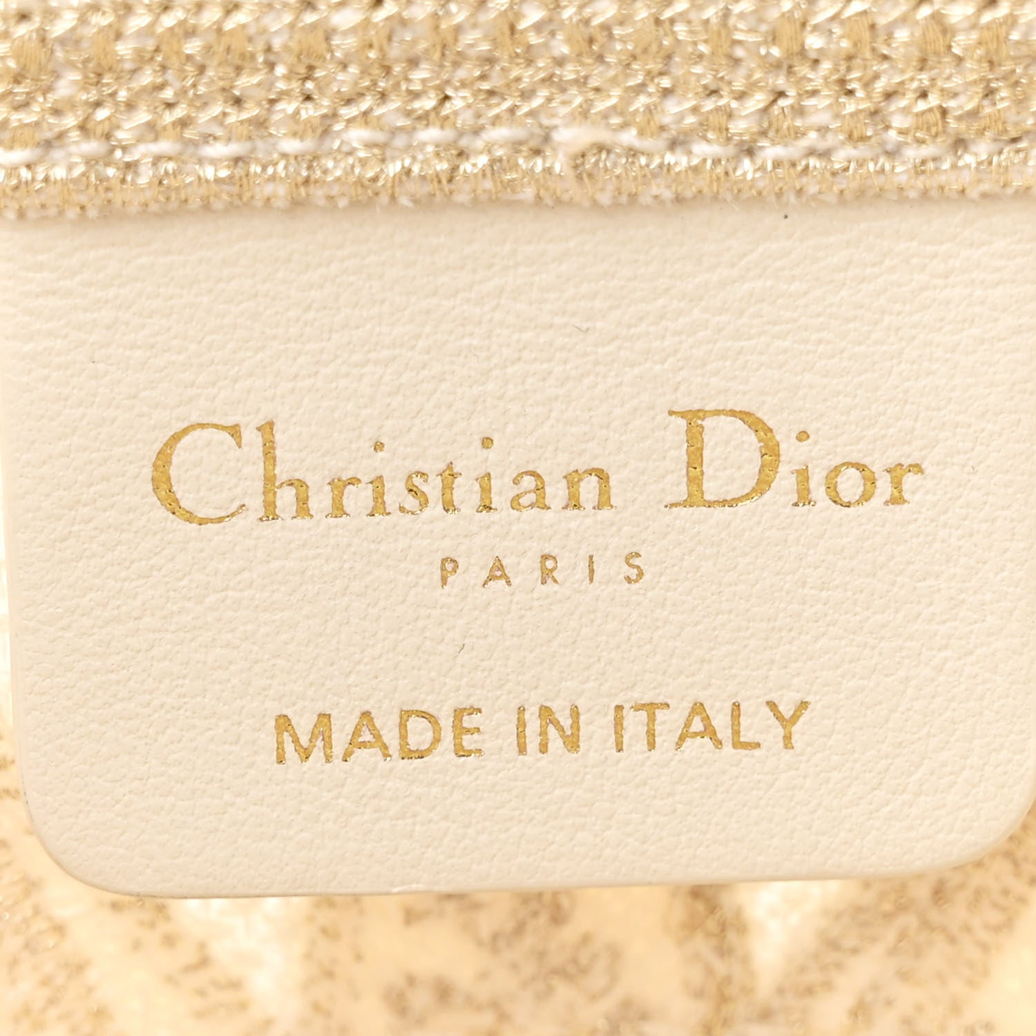 Christian Dior Canvas Embroidered Reve d'Infini Small D-Bubble Bucket Bag Gold 6 of 10