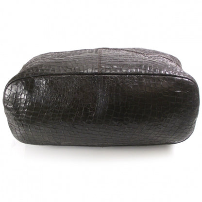Givenchy Calfskin Crocodile Embossed Nightingale Dark Brown 4 of 10