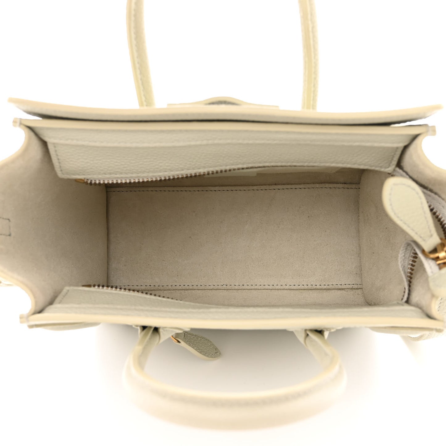 Drummed Calfskin Nano Luggage Vert D'eau