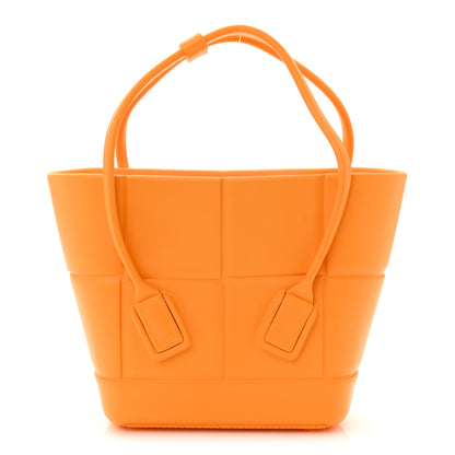Bottega Veneta Rubber Maxi Intrecciato Mini Arco Tangerine 1 of 9