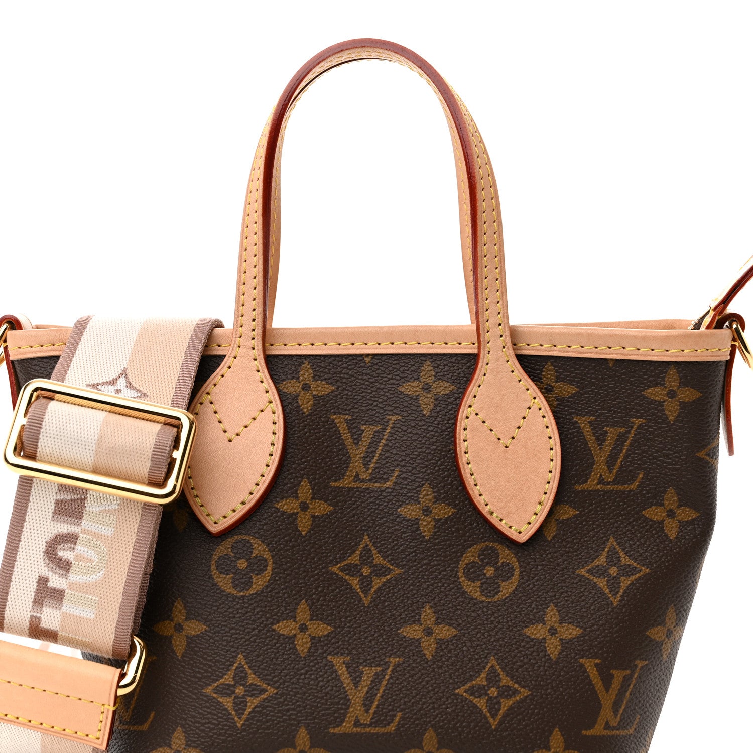 Louis Vuitton Monogram Neverfull BB Beige 6 of 9
