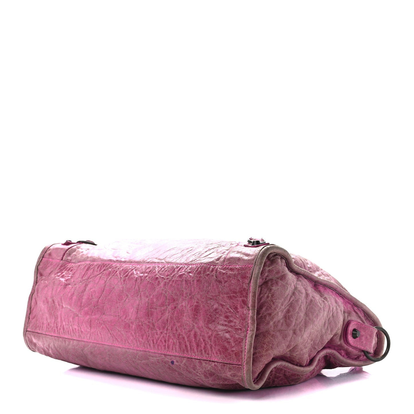 Agneau Classic Hardware City Metallic Pink