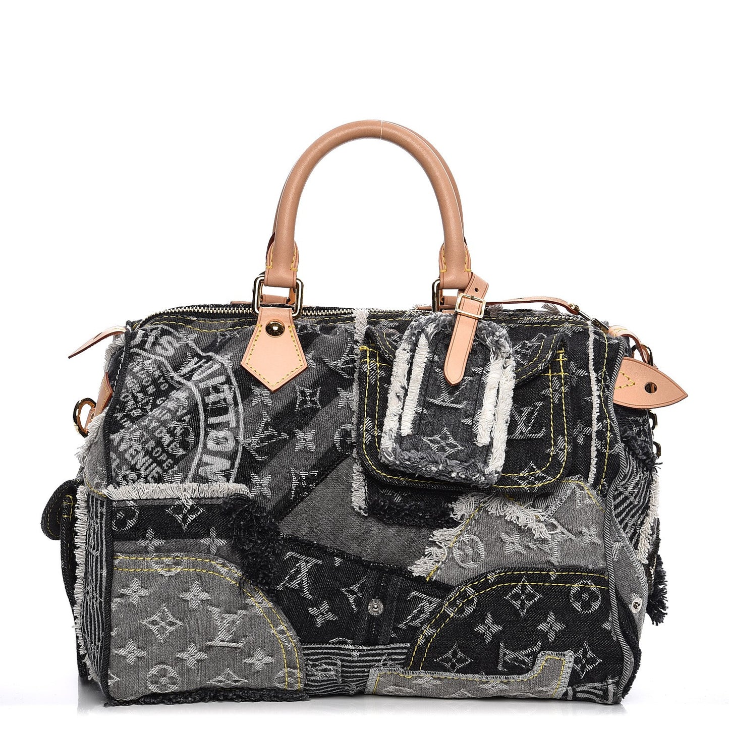 Denim Patchwork Speedy 30 Grey