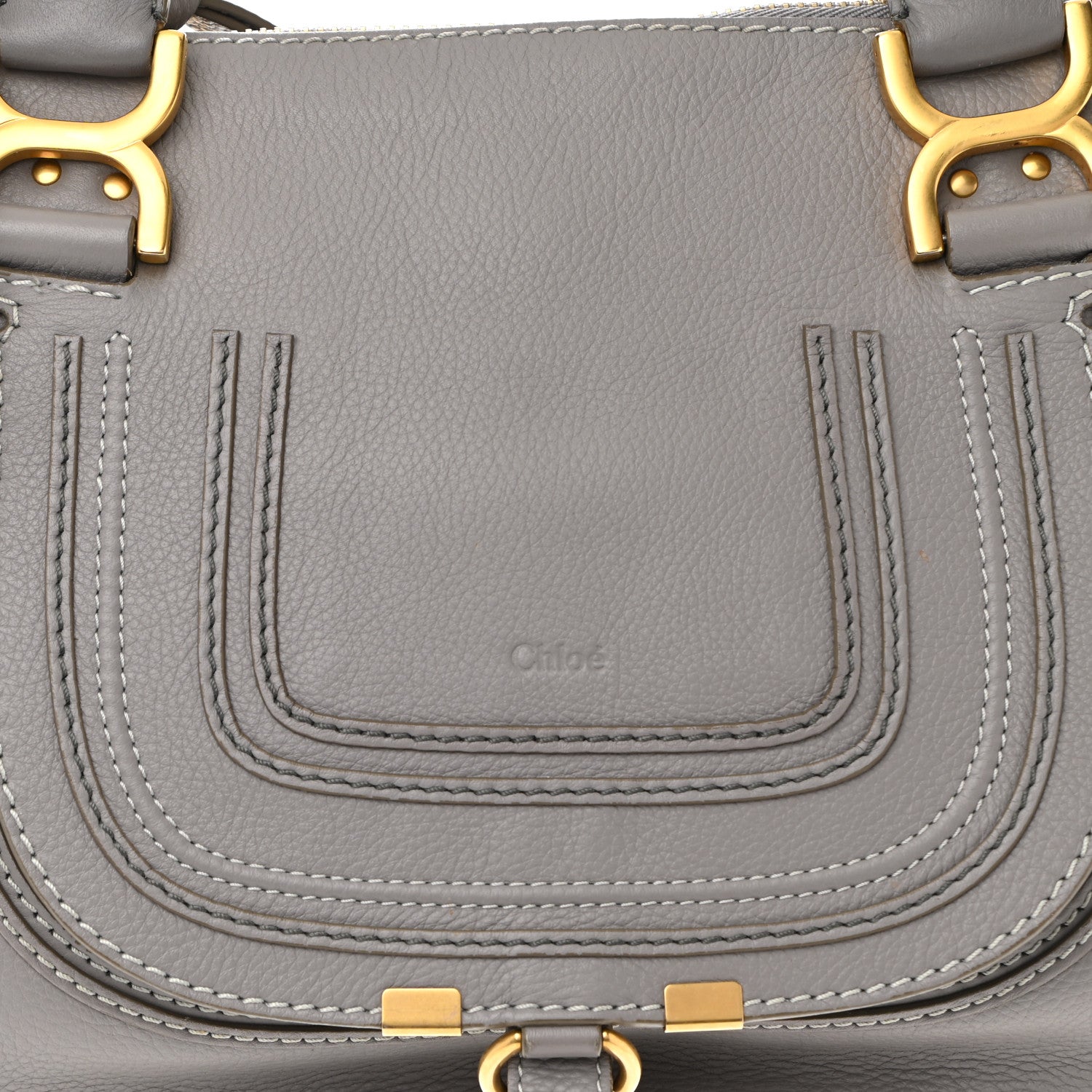 Chloe Calfskin Small Marcie Satchel Cashmere Grey 11 of 16