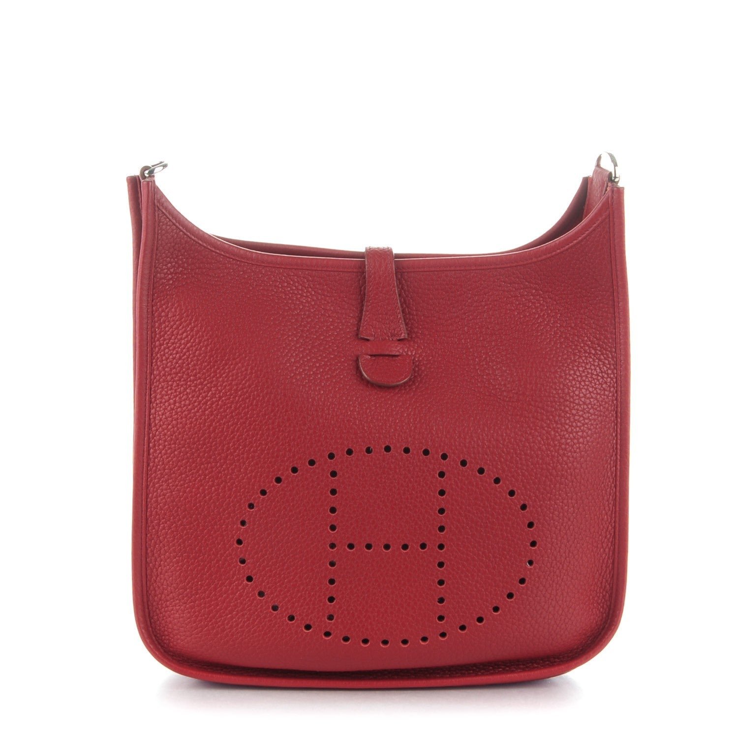 Hermes Taurillon Clemence Evelyne III PM Rouge Garance 1 of 7