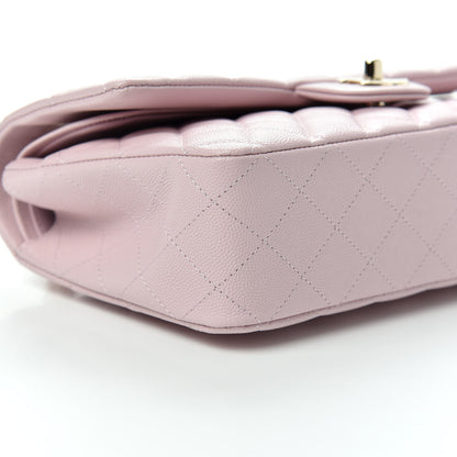 Chanel Caviar Quilted Medium Double Flap Light Pink 6 of 10