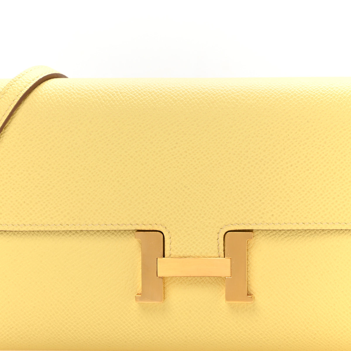 Epsom Constance Long Wallet To Go Wallet Jaune Poussin