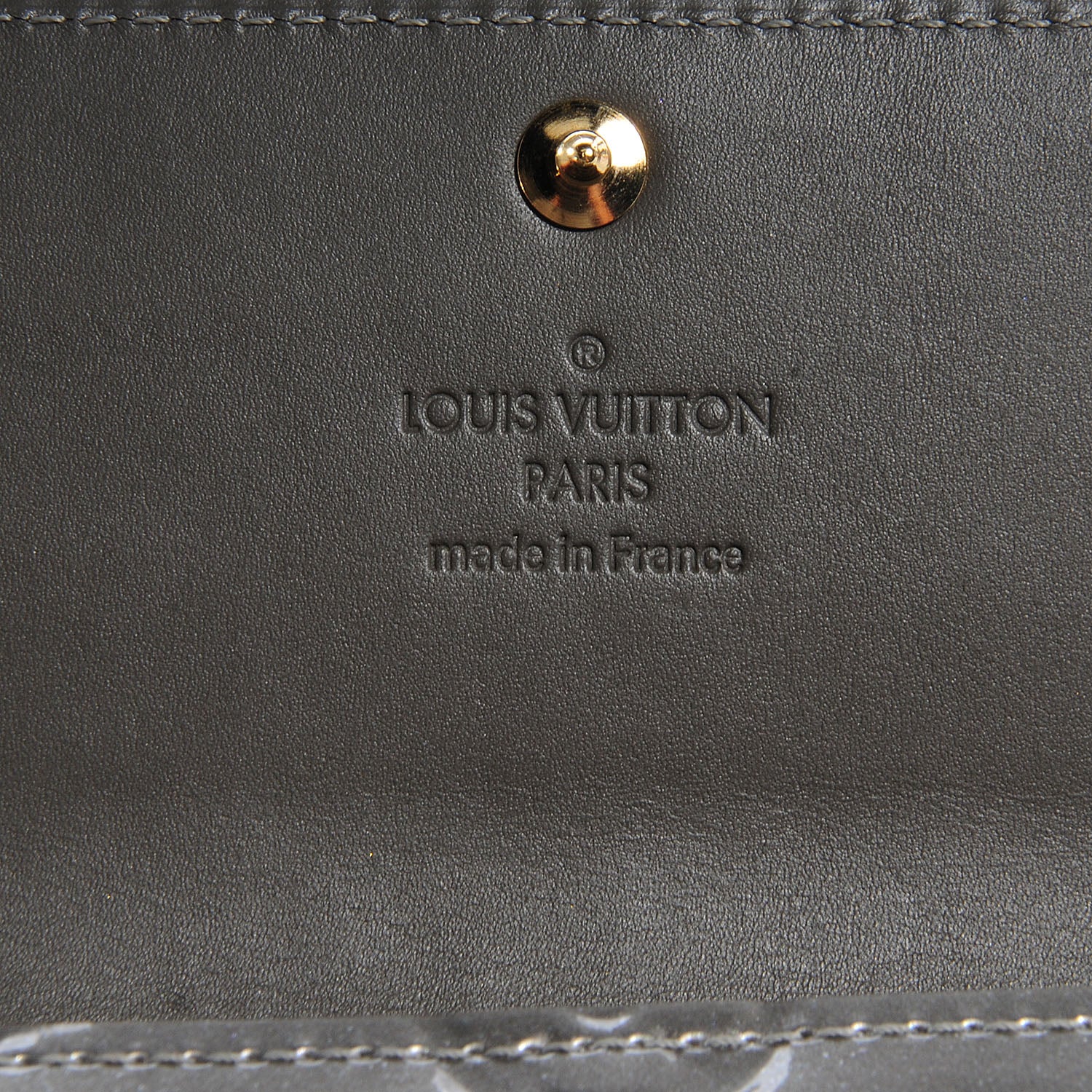 Louis Vuitton Vernis Sarah Wallet Gris Art Deco 6 of 8