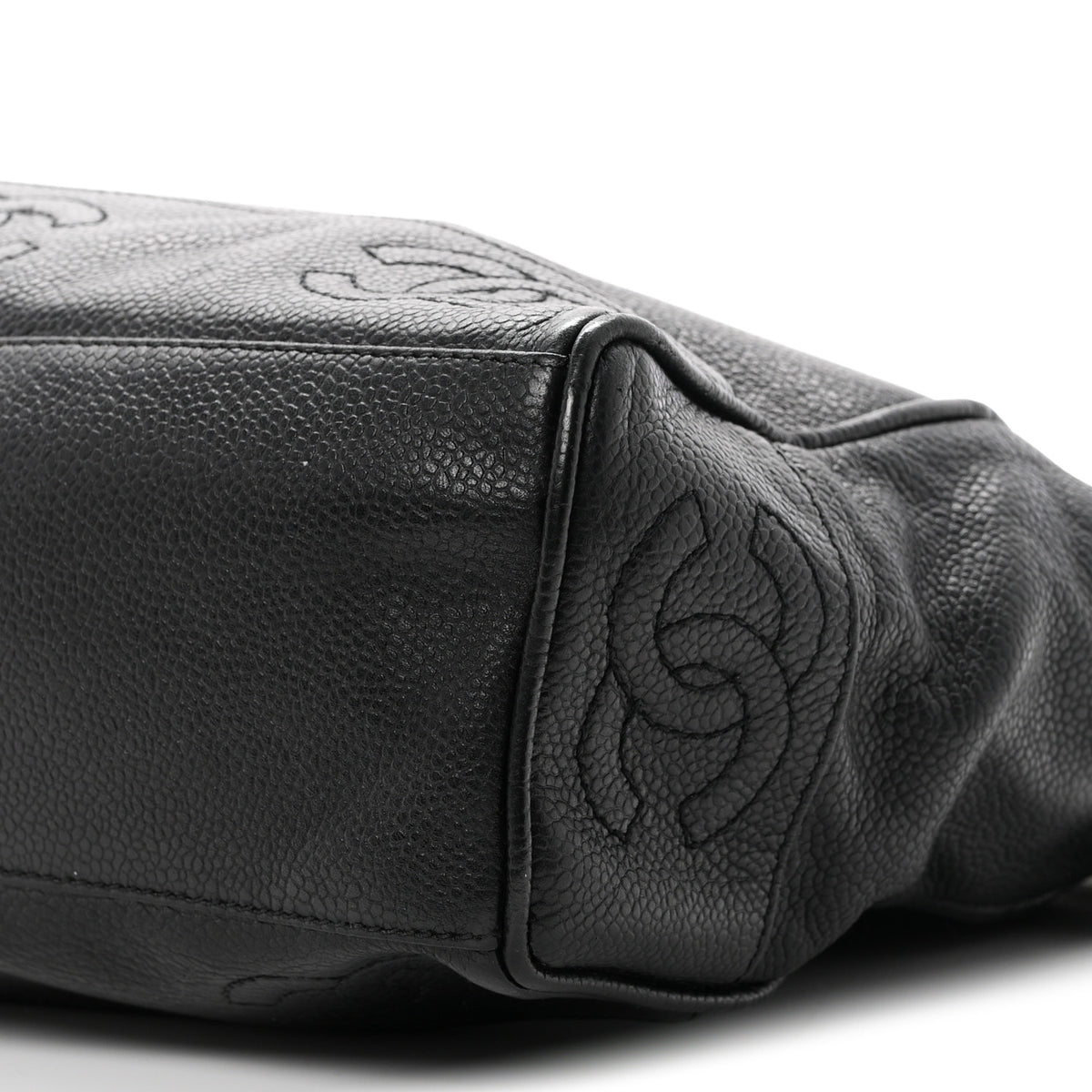 Chanel Caviar Triple CC Shoulder Bag Black 10 of 10