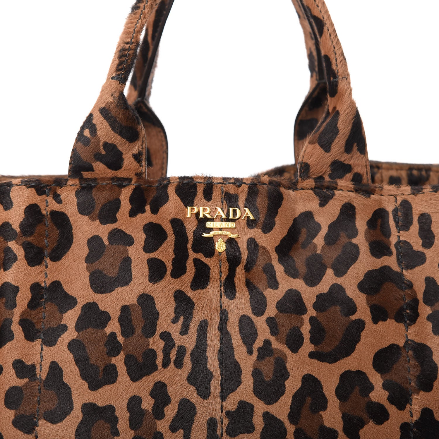 Prada Calf Hair Leopard Print Satchel 10 of 10