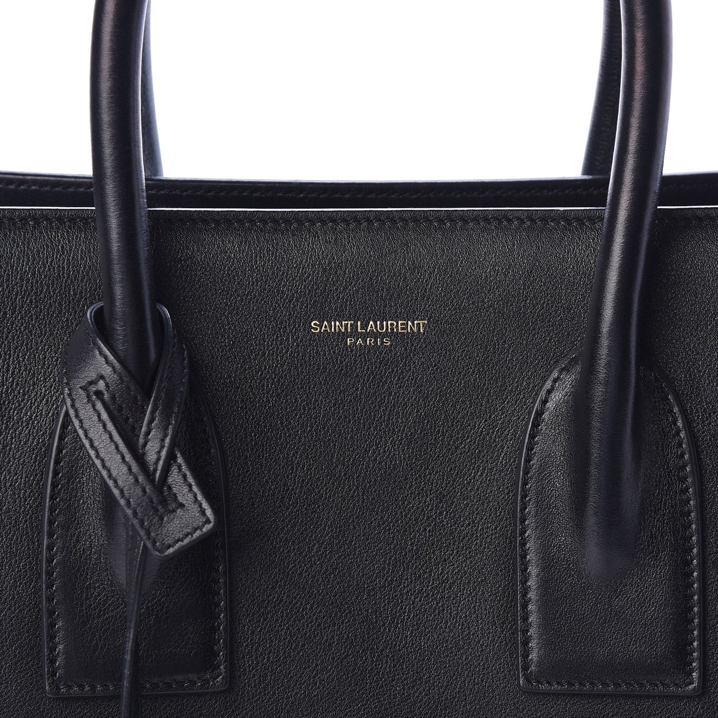 Grained Calfskin Small Sac De Jour Black