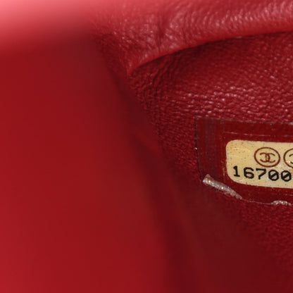 Chanel Caviar Quilted Jumbo Double Flap Red 10 of 11