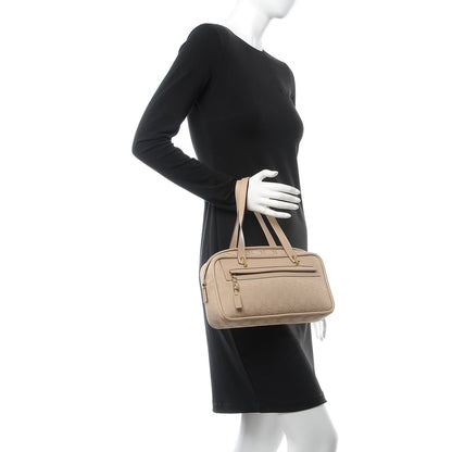 Gucci Monogram Satchel Beige 2 of 11