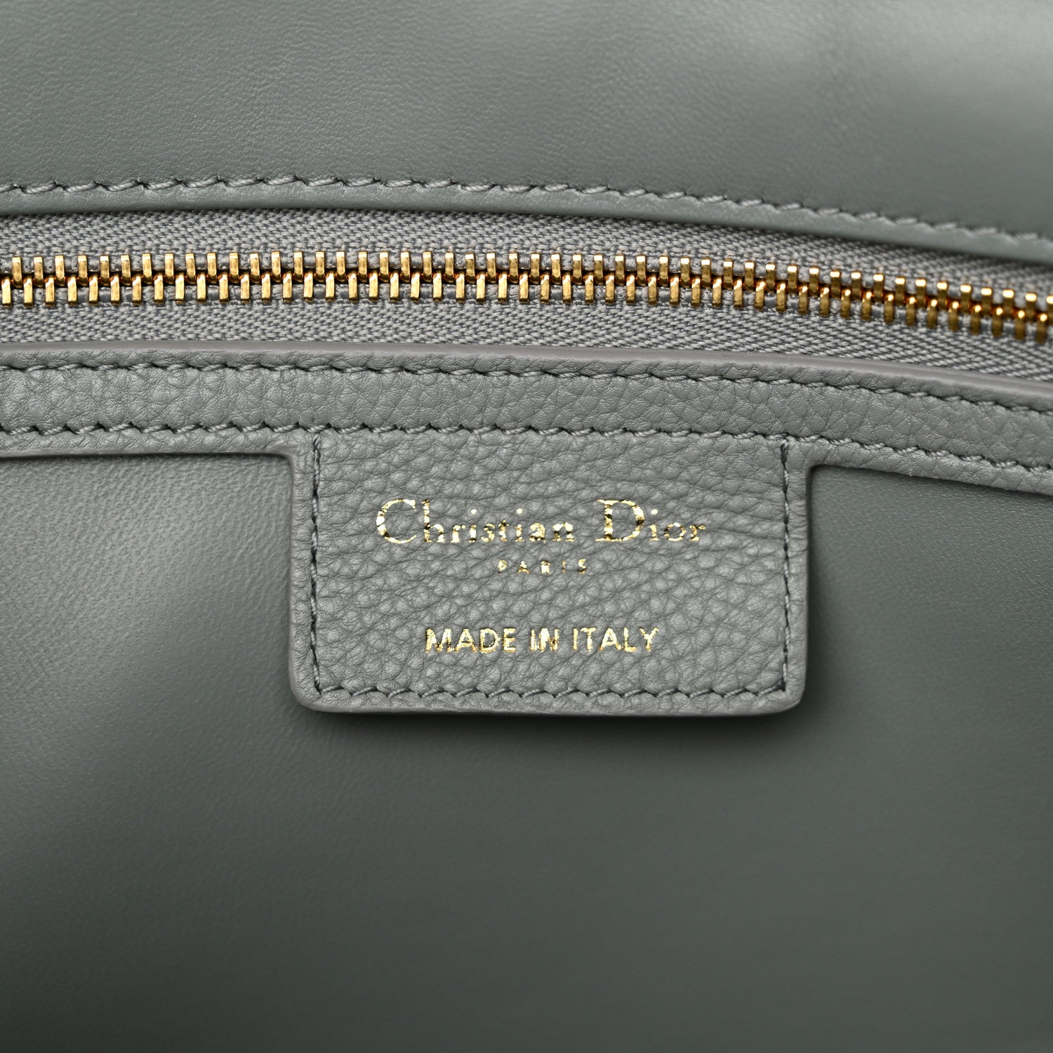 Christian Dior Grained Calfskin Cannage Large Caro Bag Grey Stone 6 of 11